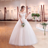 2025 New Bra-Smeared Shoulder Wedding Dress Bride White Simple Large Code Hanging Neck Fluffy Skirt G15 HZ0517