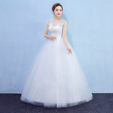 2026 New Large-Size Wedding Dress Collar Shoulder Lace Wedding Dress HZ0517