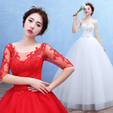 Direct Sales 2025 New Bridal Wedding Dress Shoulder-To-Shoulder Red Wedding Dress T47 HZ0517