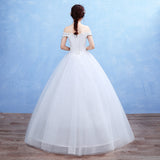 2026 New Bridal Wedding Dress Korean Shoulder Lace Wedding Dress T42 HZ0517
