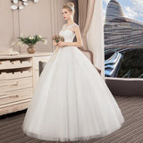 2025 White Wedding Dress Lace Size Bridal Dress Korean Version Of The Dream Bratos White Simple HZ0517
