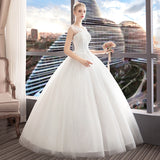 2025 White Wedding Dress Lace Size Bridal Dress Korean Version Of The Dream Bratos White Simple HZ0517