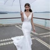 Exploding Sexy Dress Dress Lace Dew Back Deep V Sleeveless Long Tail Evening Dress Woman HZ0517