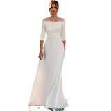 Wish New Slimmed Temperament Long Wedding Dress HZ0517