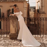 2026 New French-Style Silk Dress Bridal High-Sensential Simple Lace Open Yarn HZ0517