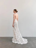 New Hanging Neck Evening Dress Award Ceremony Presided Over The Dress Show Skinny Tail Evening Dress Woman HZ0517