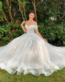 2026 New Sexy Lace Side-To-Shoulder Wedding Dress Bridal Dress HZ0517