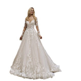 Wedding Dress 2026 New Bridal Lace Deep V Collar Light Tail Dew Back Cover Arm Temperament HZ0517