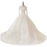 White Shoulder Dragging Tail Fairy Wedding Dress 2026 New Wedding Studio Photography Travel Fashion HZ0517