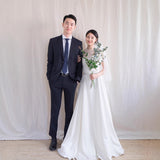 New Retro Dingy Simple Travel To Shoot The Wedding Dress French Lace Straps Thin Tail Out Of The Yarn Summer HZ0517