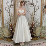 Slinged Dingy Light Wedding Dress 2025 New Summer Travel Shooting Simple Yarn Bride Wedding Welcome Dress Daily HZ0517