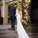 Wedding Wish New Sexy V-Neck Fashion Wedding Dress Show Skinny Model 2025 HZ0517