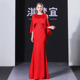 Evening Dress 2026 New Light Luxury Thin Dress Famous High-End Host Dress Female Elegant High-End Atmosphere HZ0517