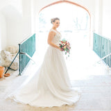 2026 Bride Beach Wedding Lace A-Type Bridal Dress New Fashion Renovable Atmosphere HZ0517