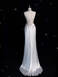 New 20256 Goddess Winding Noodle Tie With Bare Back High-Rise Fishtail Long Dress Light Extravagance Evening Dress HZ0517