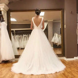 Wedding Wish New Wedding Evening Dress Sexy V-Neck A Font 2026 HZ0517