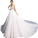 Light Wedding Dress New Bridal Wedding Dress Escreender Sen Elegant High-Rise Lace Lace Wedding Dress HZ0517