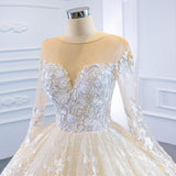 Wedding Dress 2026 New Bridal Super Fairy Dream Out Of The Long Sleeves Of The Fluffy Skirt Travel Photo Photo Wedding Dress HZ0517