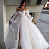 French Light Wedding Dress 2026 New Temperament Welcome Dress Super Xiansen Long Sleeve Small Tail Yarn High Sense HZ0517