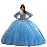 Color Yarn Wedding Dress One-Word Shoulder Three-Dimensional Paste Peanut Day Banquet Adult Dress Pony Princess Dress HZ0517
