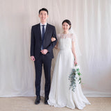 New Retro Dingy Simple Travel To Shoot The Wedding Dress French Lace Straps Thin Tail Out Of The Yarn Summer HZ0517