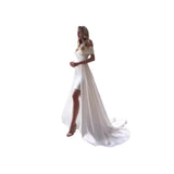 French Densate Niche Design Small Small Short Wedding Dress White High Quality Small Dress Detachable Tail HZ0517