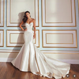 Sweet-Sweet Dingy Wedding Dress Side-Shoulder Mermaid Wedding Wedding Bridal Wedding Dress Host Wedding Little White Dress HZ0517