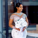 Lace Tail Wedding Dress New Bride Wedding Wedding Wedding Dress Photo Temperament Dress Dress HZ0517