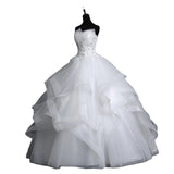 Brass-Repair Wedding Dress 2026 Spring New Thin Korean Style Ponpong Yarn Main Wedding Dress HZ0517