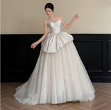 French Brag Main Wedding Dress 2026 New Bride Engagement Wedding Dress High-End Light Luxury Welcome Out Of The Door Light Wedding Dress HZ0517