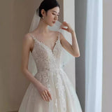 Super Xian Sensing Light Wedding Dress 2025 New Brides Han Style Slings Go Out Yarn Temperament Light Luxury High-Sensing Dress Female HZ0517