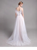 French High-End Light Wedding Dress Bride Simple Main Yarn Welcome Go Out Yarn White Dress Dress Showing Thin Fairy Spirit HZ0517