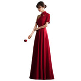 Bride Toast Suit 2026 New Red Plus-Size Choir Performance Cheongsam Wedding Dress Engagement Dress Woman HZ0517