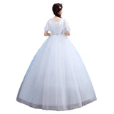Direct Sales 2026 New Korean Bridal Wedding Dress A Word Shoulder Pregnancy High-Waisted Woman Wedding Dress T41 HZ0517