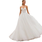 Wish Travel Sexy Breast Lace Long Thin And Light Wedding Dress HZ0517