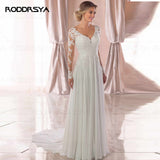 2026 New Long-Sleeved Wedding Dress Sexy Bareback White Lace Dew Wedding Dress HZ0517