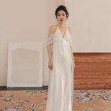 Light Wedding Dress French 2026 New Simple Mori Travel Photography Bride Wedding Welcome Yarn Dress Dress Dress Woman HZ0517
