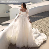 Temperament Wedding Dress French Sexy Tailing Heavy Industry Net Yarn Printing Bridal Main Yarn 2026 Summer New HZ0517