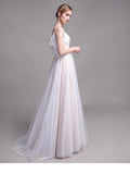 French High-End Light Wedding Dress Bride Simple Main Yarn Welcome Go Out Yarn White Dress Dress Showing Thin Fairy Spirit HZ0517