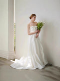 Beautiful Light Wedding Dress Bridal Wedding Dress Temperament French Elegant Outdoor Lawn Yarn HZ0517