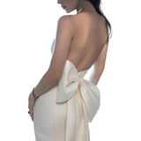 Mori Style Wedding Dress Bra 2026 New Cute Big Bow Simple Retro Vertiny Waist Fishtail Wedding Dress Woman HZ0517