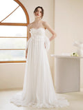 New French Thigh-Waisted Korean Version Of The Bridal Super Fairy Outdoor Lawn Wedding Dress Yarn HZ0517