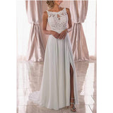 Wedding Dress 2025 New White Bride Open Fork Bare Back Small Tail Dreamy Sen Wedding Dress HZ0517