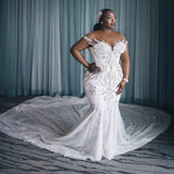 The Main Wedding Dress 2026 New Drag-Tailed Simple Word Bride's Word Shoulder Temperament Super Fairy Dream Thin Small Out Of The Yarn HZ0517