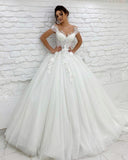 One-Word Shoulder Wedding Dress Mori 2026 New Bride Simple V-Neck Body-Through-Completive Tour Small Tail Soft Yarn HZ0517