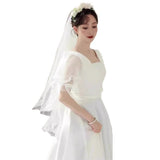 French-Style Linden Light Wedding Dress 2026 New Sweet Princess Style Simple Yarn Bride Engagement Welcome Dress Dress HZ0517