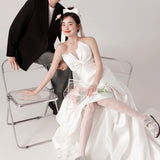 Brased Light Wedding Bride 2026 New Travel Photography Mori Small Man With A Small Daffin Dress Go Out Yarn And Tail Woman HZ0517