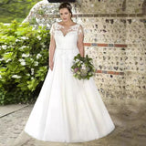 Wedding Dress New Bridal Yarn Sexy Dress White Classic Lace Dress Girl HZ0517