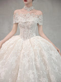 Bridal Wedding Dress 2026 Spring New French Lace Brae Heavyweight Small Luxury Fairy Main Wedding Dress HZ0517