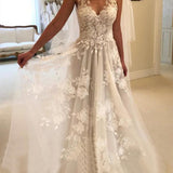 Wedding Dress 2026 New Shoulder Deep V-Neck Slimming Lace Sexy Bag Shoulder Tail Wedding Dress HZ0517